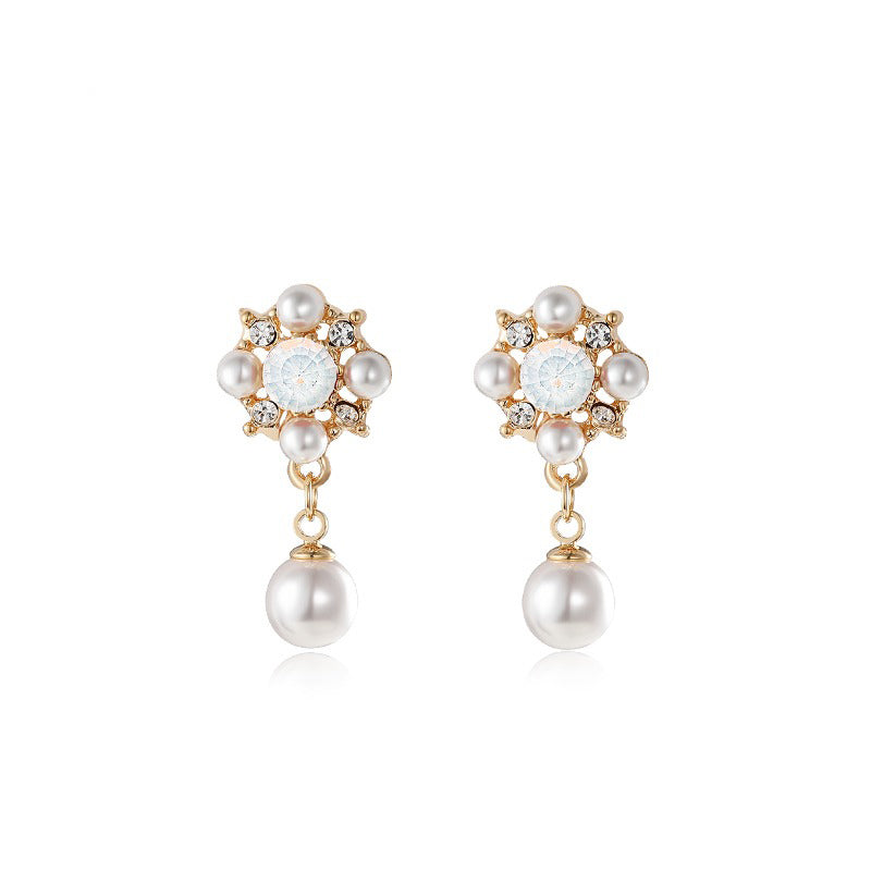 Vintage Baroque Pearl Drop Earrings