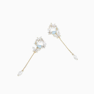 Flower Butterfly Chain Earrings