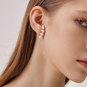 Row of Pearls Earrings