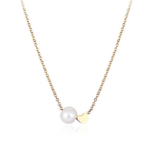 Pearl Heart Necklace