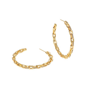 Chain Hoop Earrings