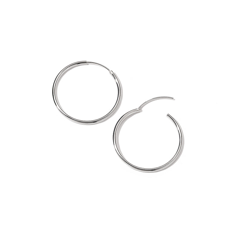 925 Silver Hoops in 5 sizes