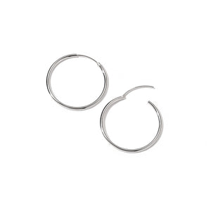 925 Silver Hoops in 5 sizes