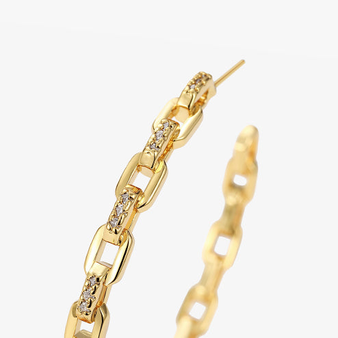 Chain Hoop Earrings