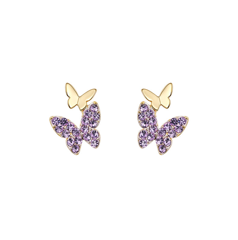 Butterfly Pair Stud Earrings