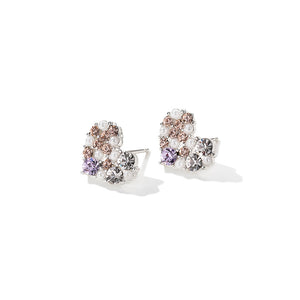 Heart Gem Stud Earrings